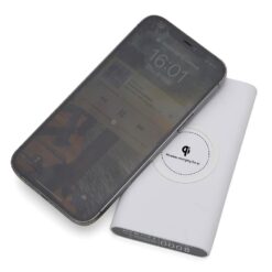 Alternative view of POWER BANK 8000MAH C/ INDUÇÃO SPX-04050-BCO NA COR BRANCO
