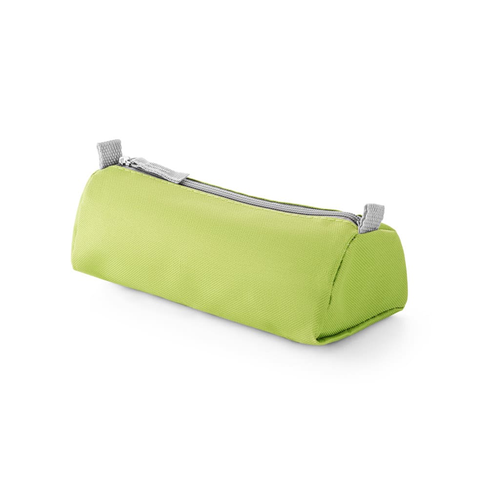 Estojo na cor verde em 600D. 210 x 85 x 65 mm