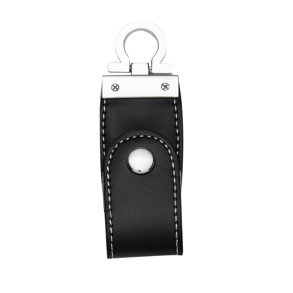 PEN DRIVE COURO 16 GB SPX-025-16GB-PRE NA COR PRETO