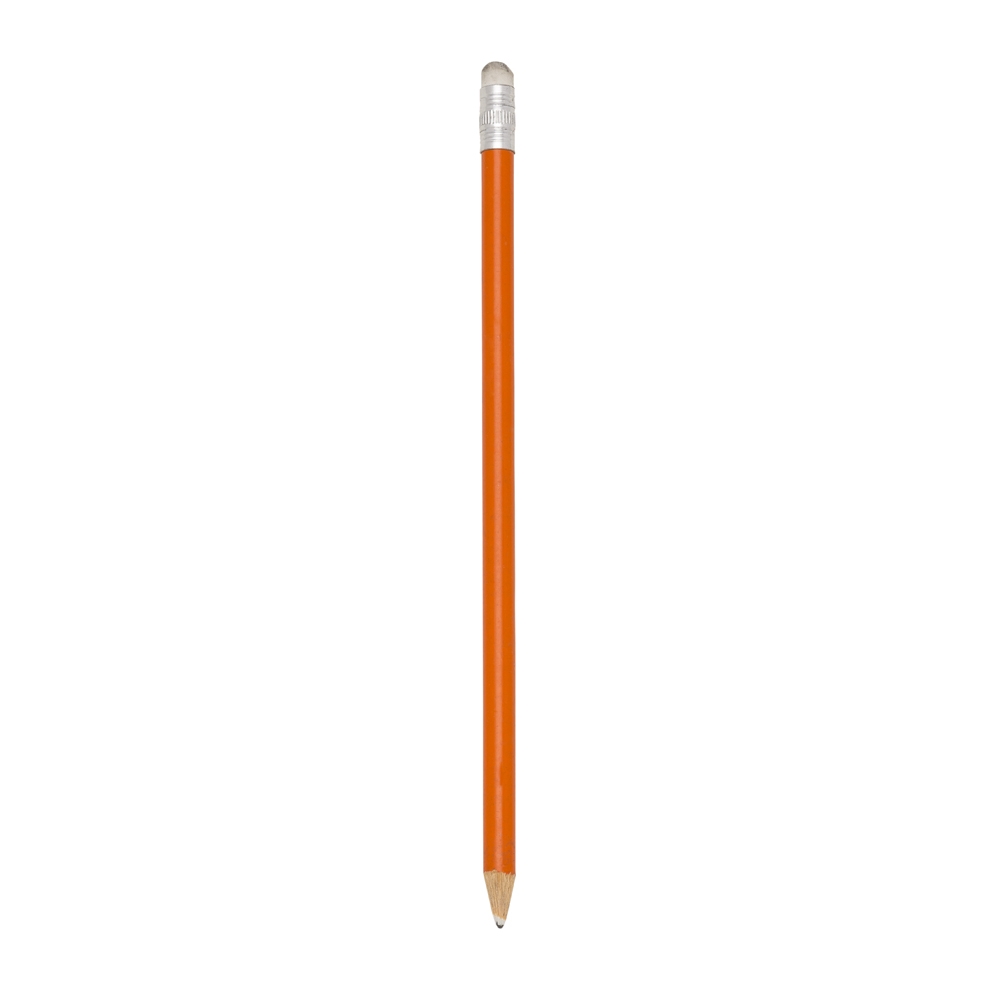 LÁPIS ECOLÓGICO C/ BORRACHA SPX-P@11827-LAR NA COR LARANJA