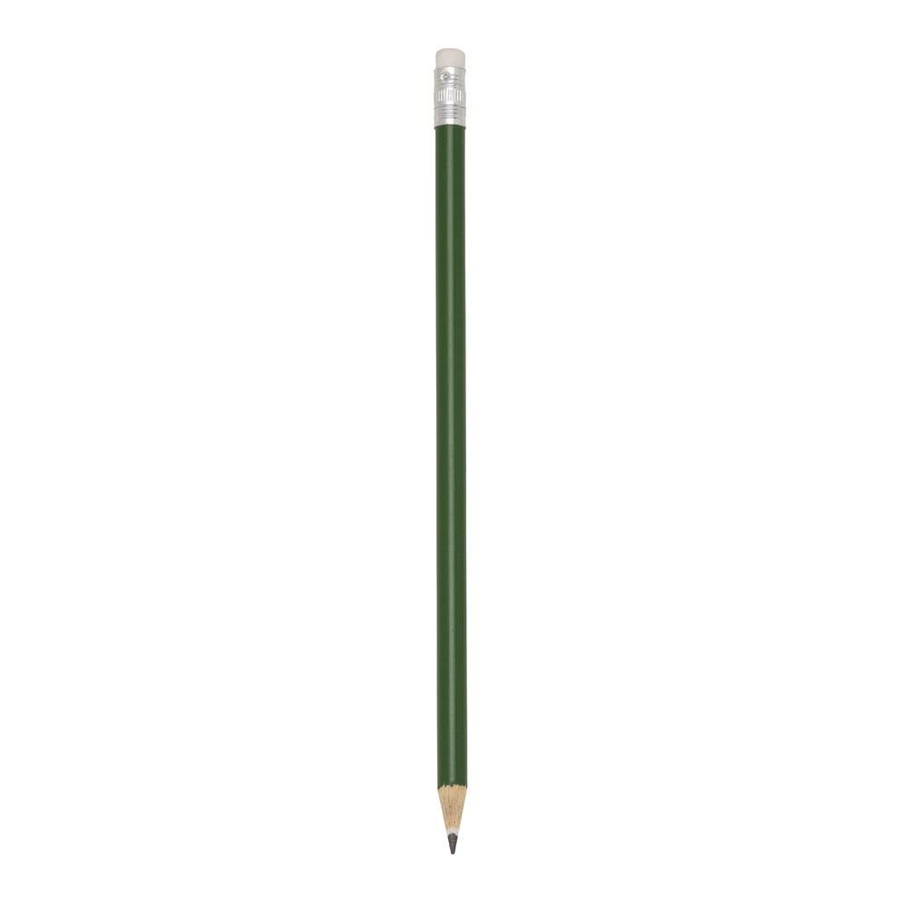 LÁPIS ECOLÓGICO C/ BORRACHA SPX-P@11827-VD NA COR VERDE