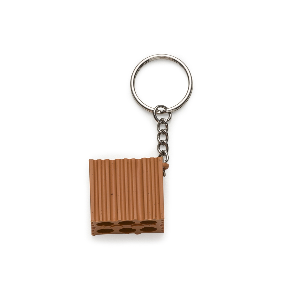 CHAVEIRO FORMATO TIJOLINHO  SPX-12387-MAR NA COR MARROM