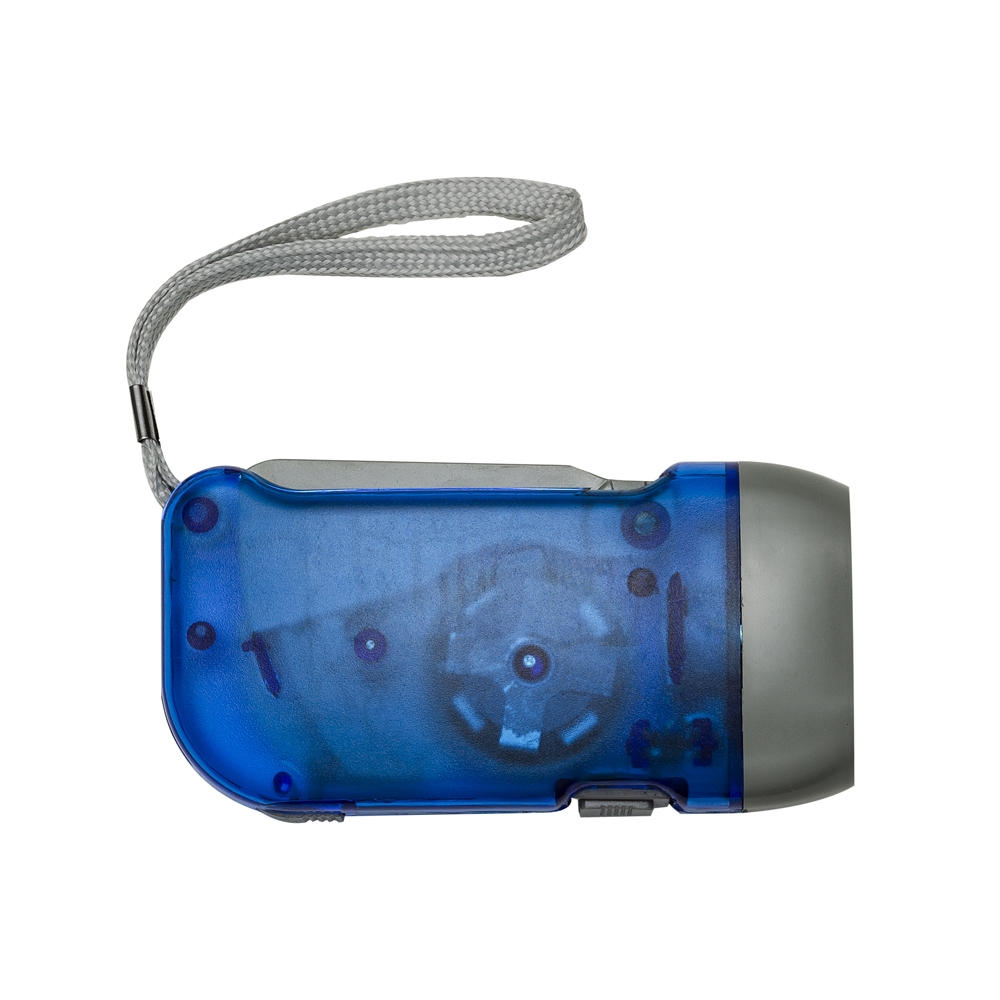 LANTERNA DINAMO 3 LEDS  SPX-01291-AZU NA COR AZUL