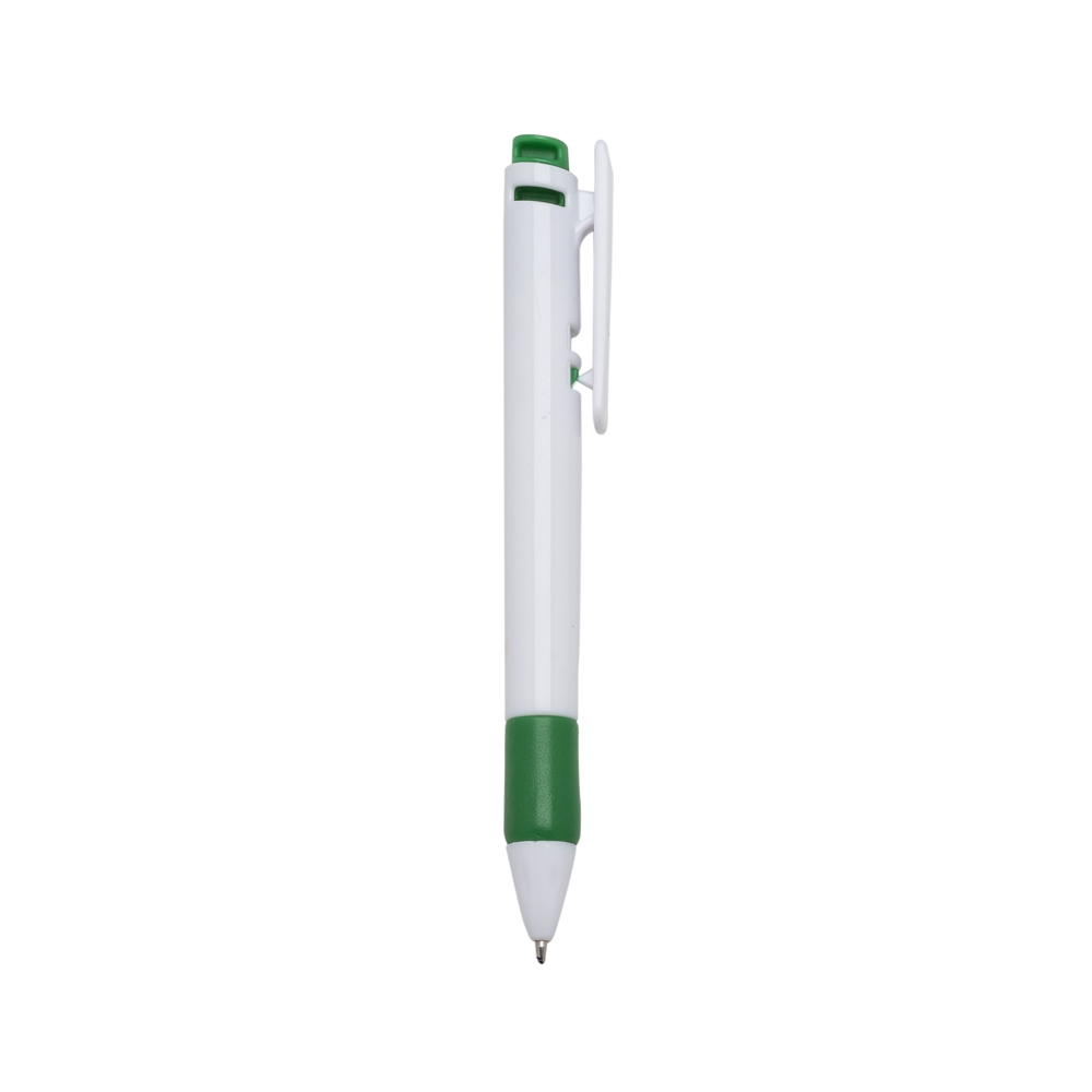CANETA PLÁSTICA  SPX-13190C-BCO/VD NA COR VERDE