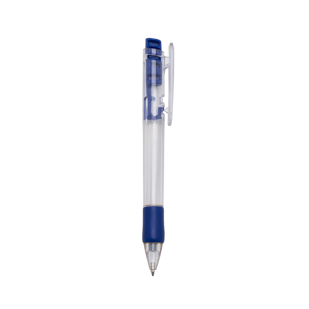 CANETA PLÁSTICA  SPX-13190T-TRA/AZU NA COR AZUL