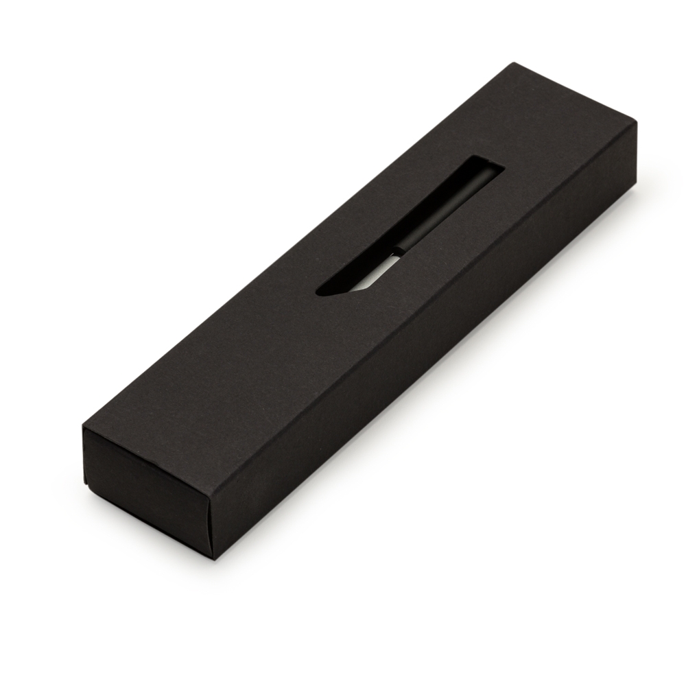 ESTOJO DE PAPEL P/ 1 CANETA  SPX-13409-PRE NA COR PRETO