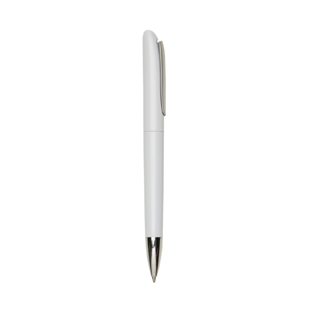 CANETA PLÁSTICA  SPX-13440-BCO/PRA NA COR BRANCO