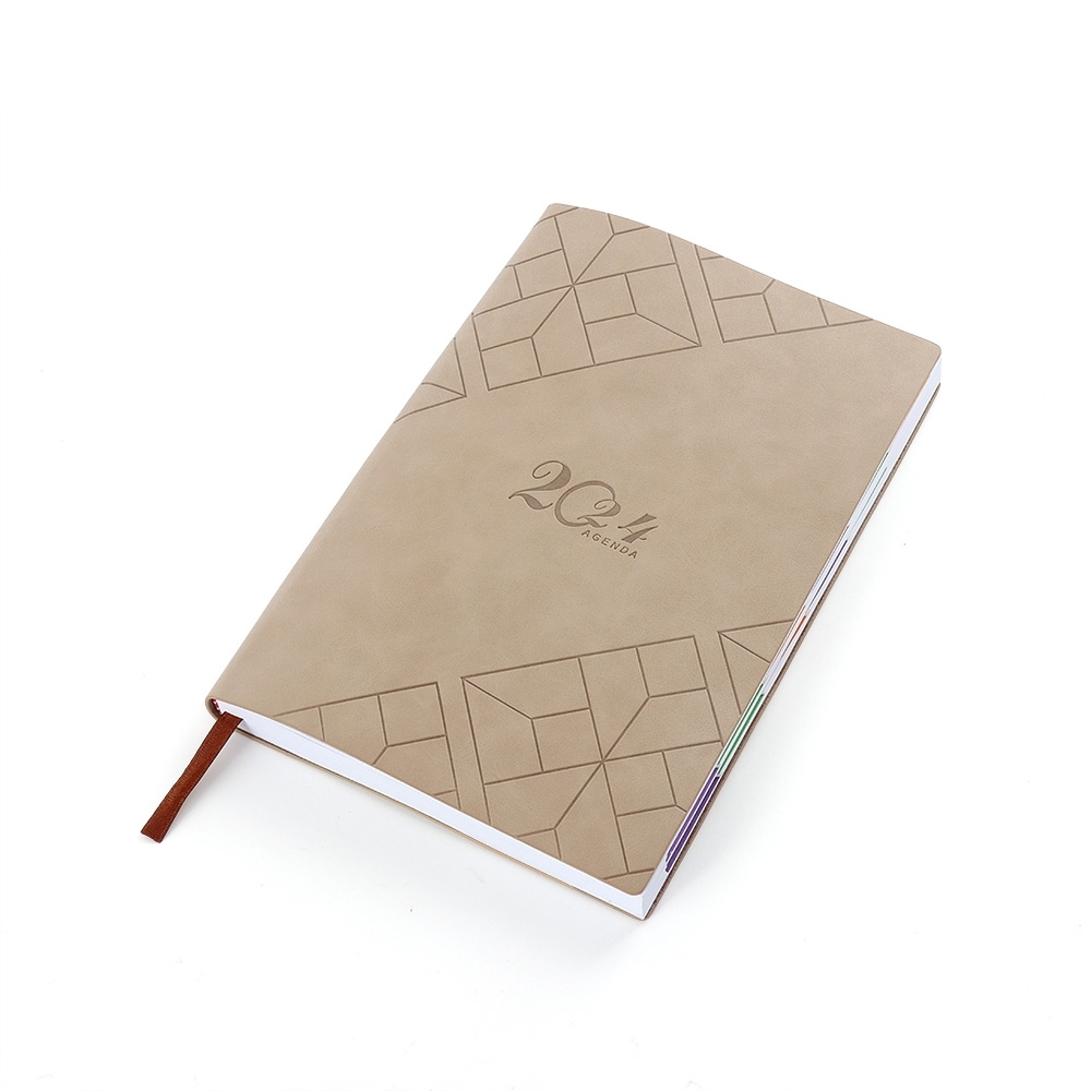 AGENDA COURO SINTÉTICO 2026 SPX-06028-BEG NA COR BEGE