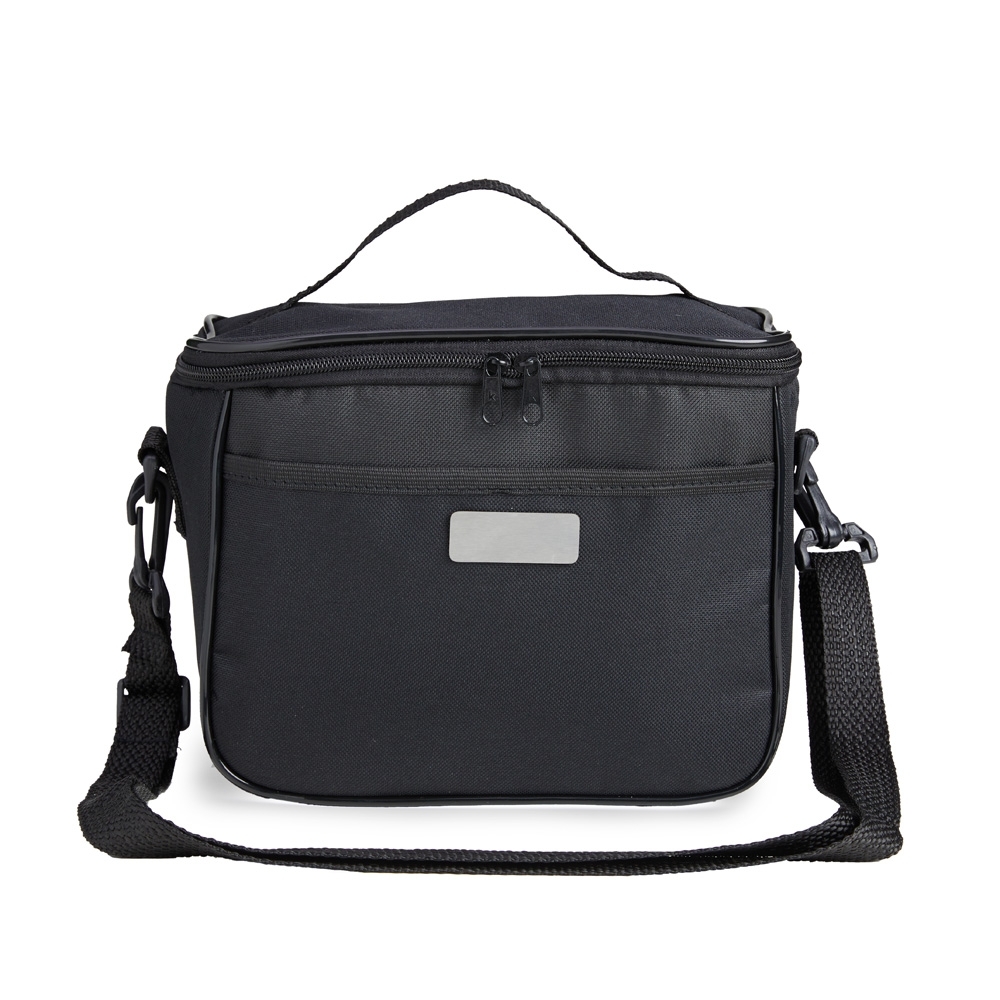 LANCHEIRA NYLON C/ PLAQUINHA  SPX-14551-PRE NA COR PRETO