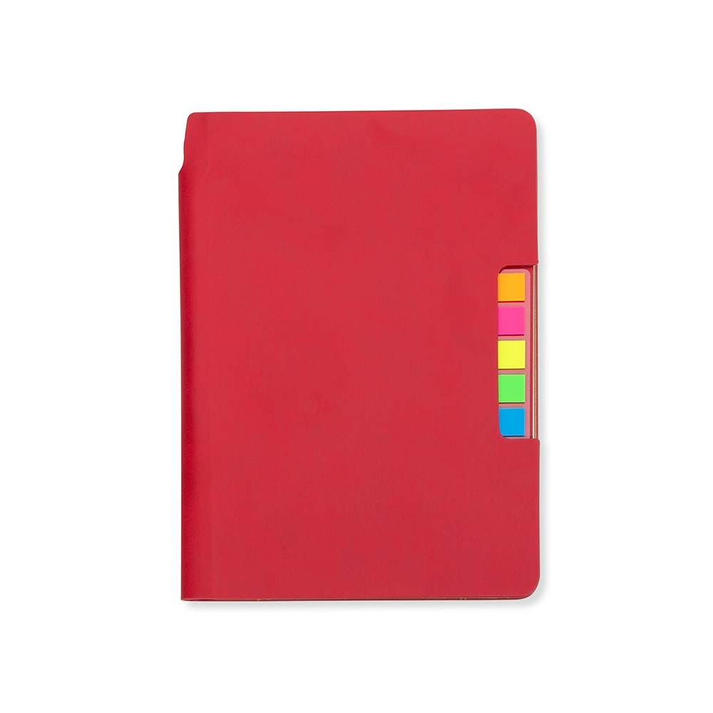 CADERNO C/ AUTOADESIVO SPX-14413-VM NA COR VERMELHO