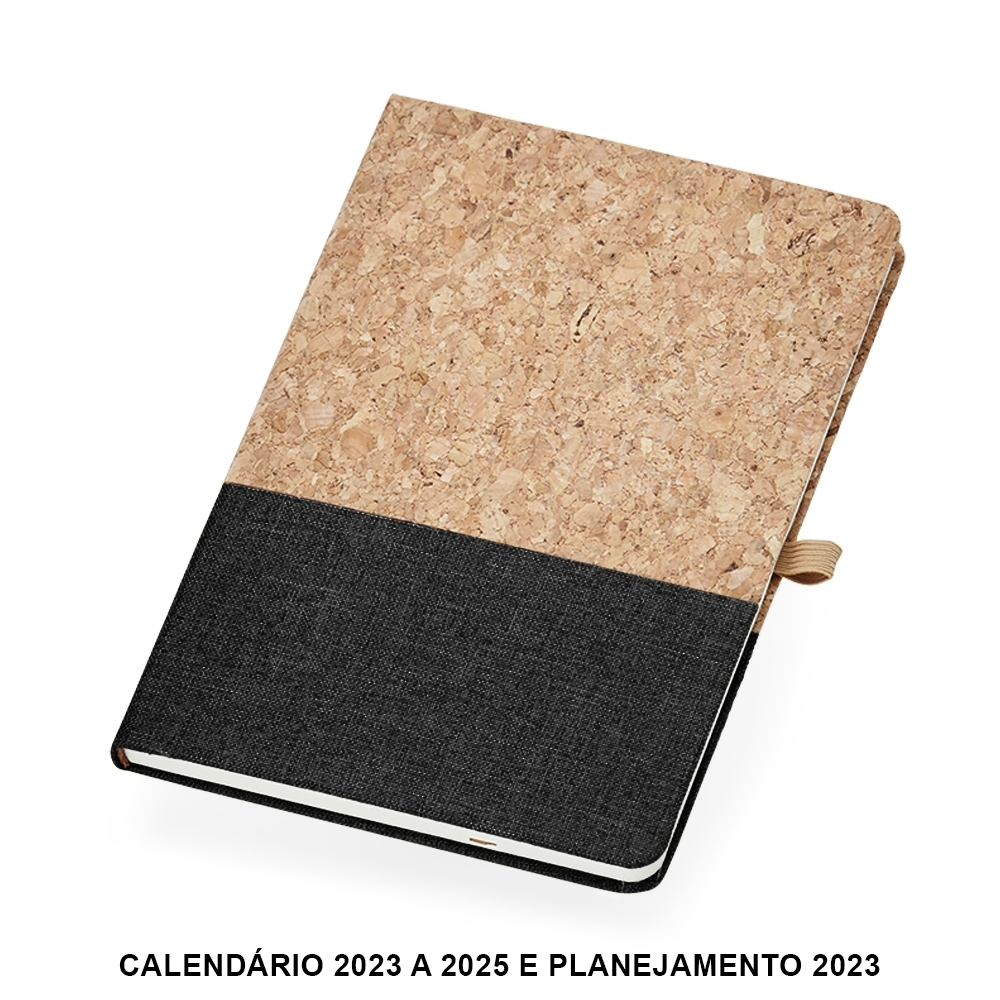 CADERNETA CORTIÇA SPX-P@18712-PRE NA COR PRETO