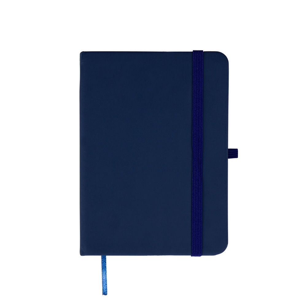 CADERNETA EMBORRACHADA S/ PAUTA SPX-12514SN-AZU NA COR AZUL