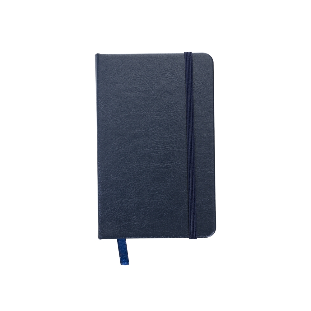 CADERNETA DE COURO SINTÉTICO S/ PAUTA SPX-12595SN-AZR NA COR AZUL