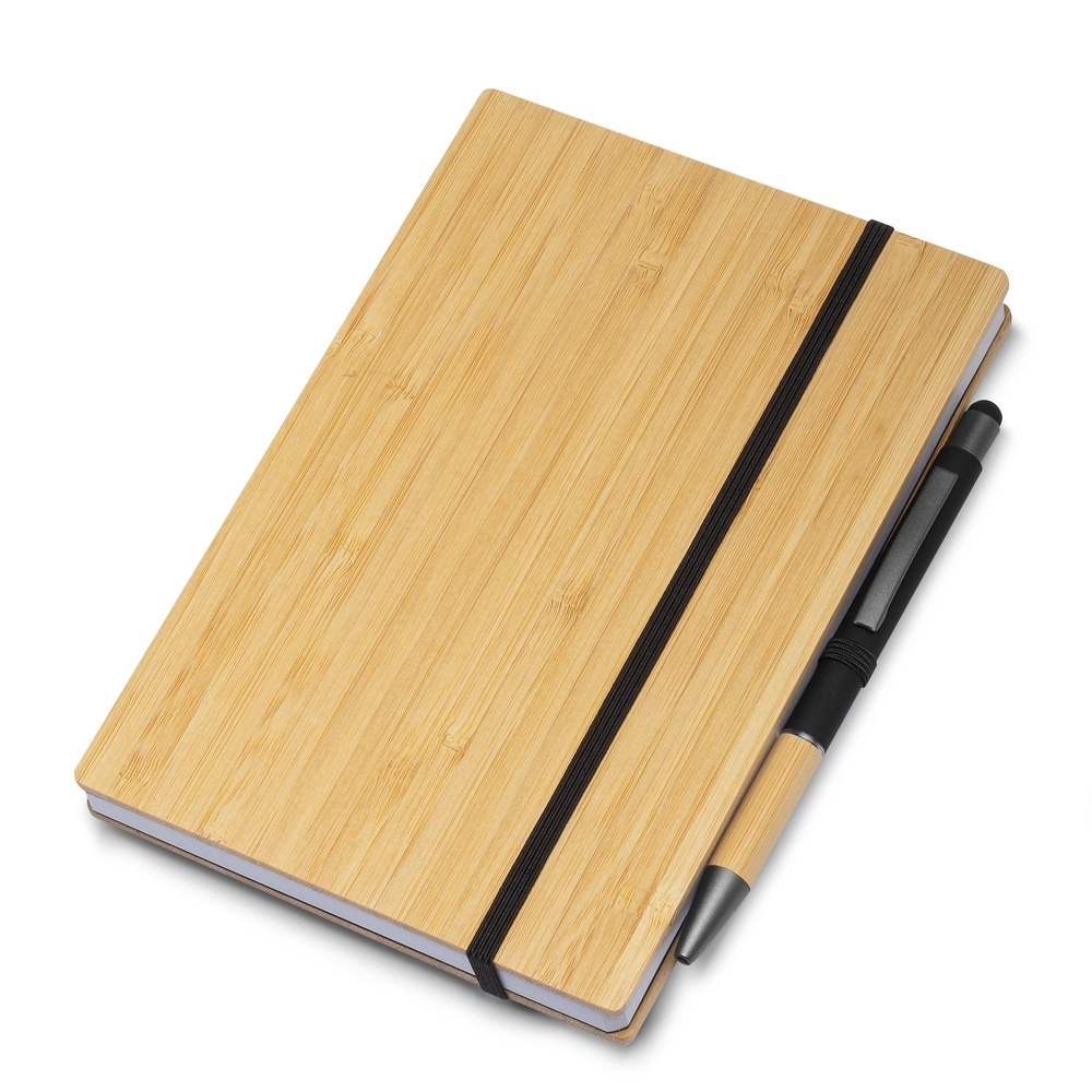CADERNETA EM BAMBU SPX-14983-BMB NA COR BAMBU