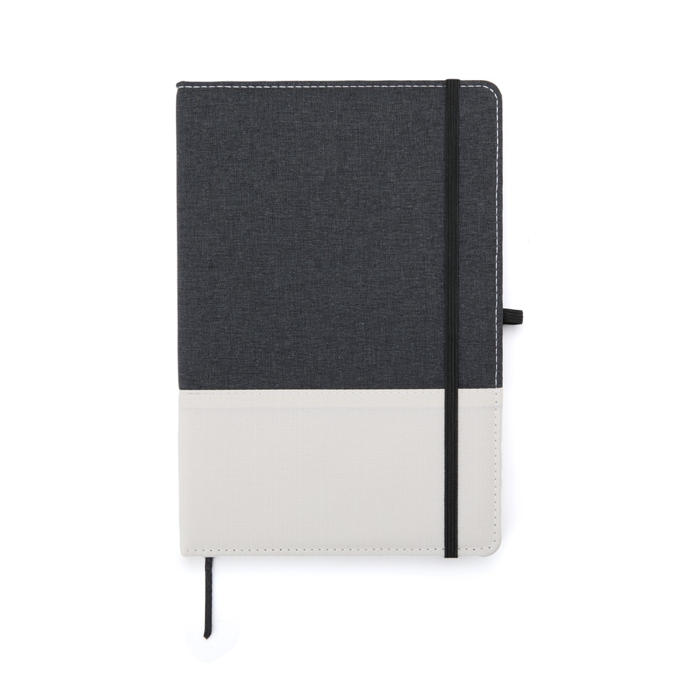 CADERNO A5 POLIÉSTER SPX-06100-PRE/BEG NA COR BEGE