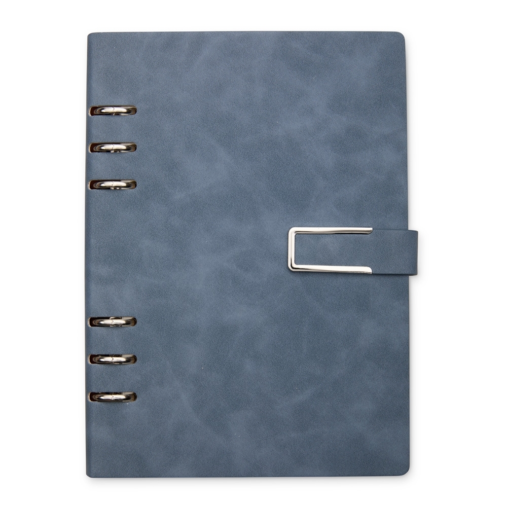 CADERNO FICHÁRIO PU SPX-08203-AZU NA COR AZUL