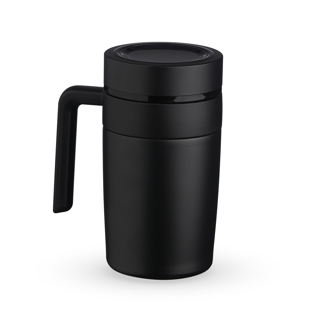 CANECA TERMICA 500ML C/ TERMÔMETRO  SPX-18641-PRE NA COR PRETO