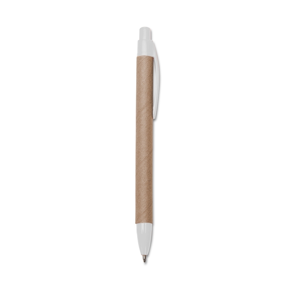 CANETA ECOLÓGICA DET. PLÁSTICO SPX-18542-BCO NA COR BRANCO