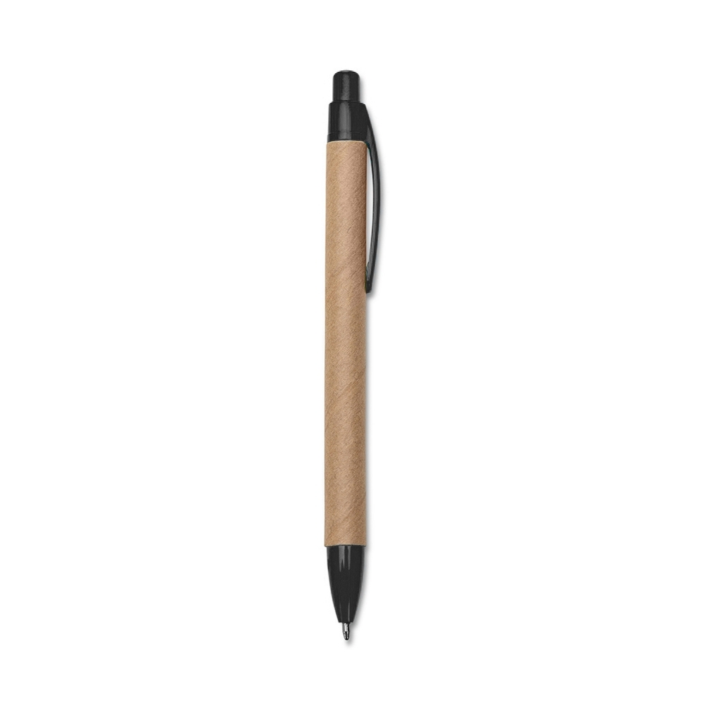 CANETA ECOLÓGICA DET. PLÁSTICO SPX-18542-PRE NA COR PRETO