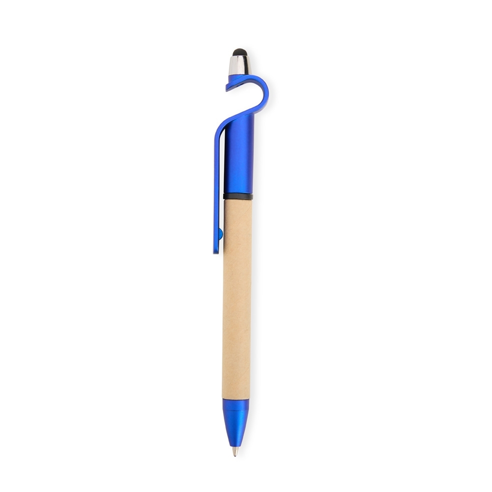 CANETA ECOLÓGICA TOUCH COM SUPORTE SPX-13499P-AZU NA COR AZUL