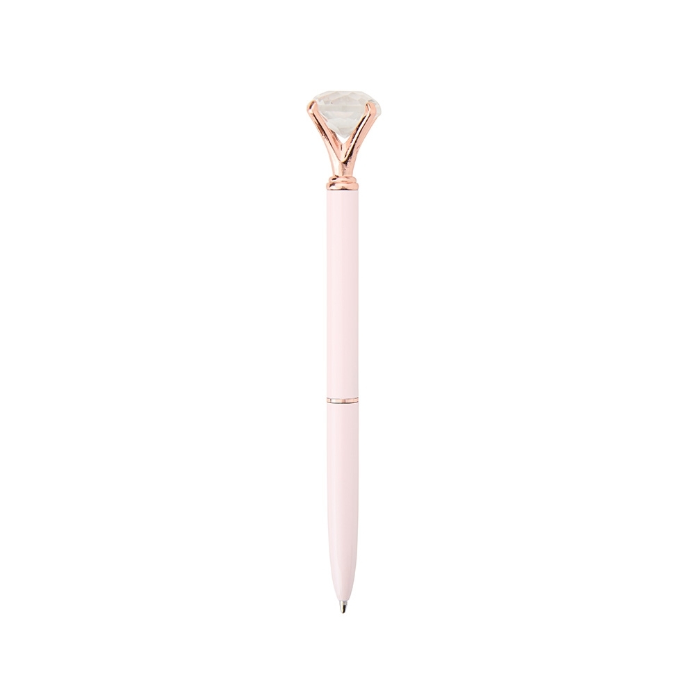 CANETA METAL DIAMANTE SPX-08175-RSC NA COR ROSA