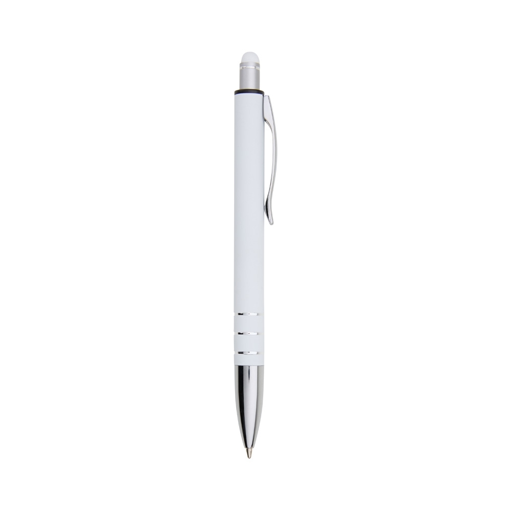 CANETA METAL C/ TOUCH SPX-06087T-BCO/PRA NA COR BRANCO