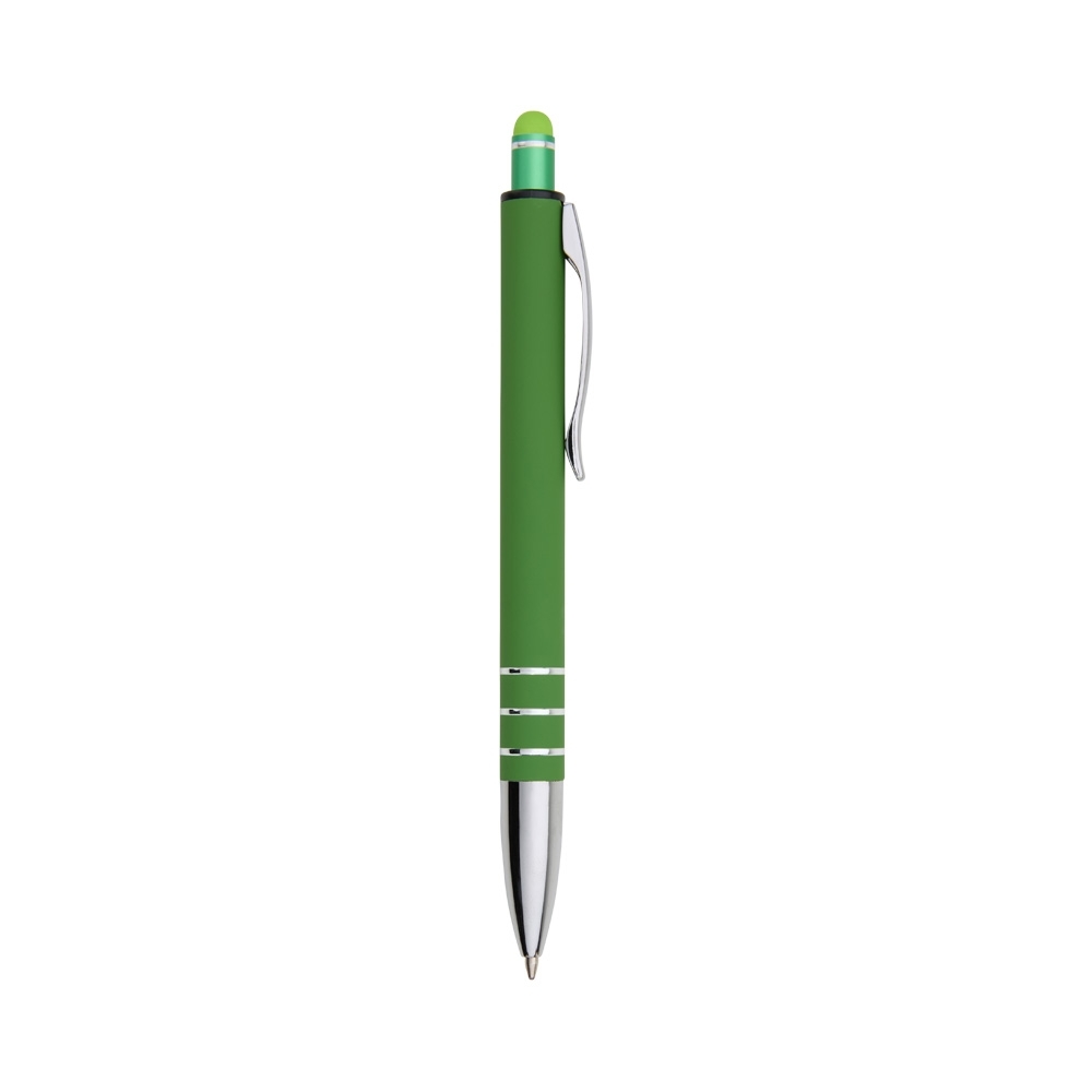 CANETA METAL C/ TOUCH SPX-06087T-VD/PRA NA COR VERDE