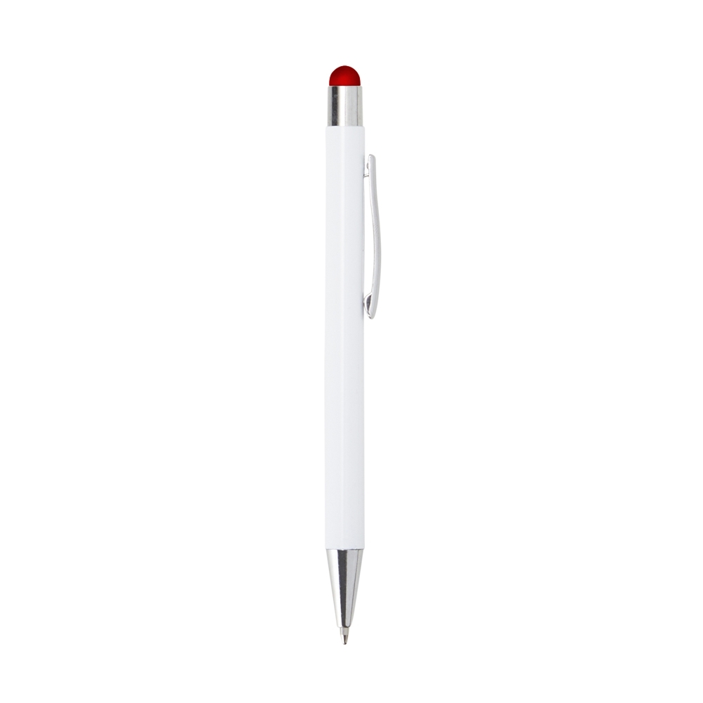 CANETA METAL TOUCH SPX-14857-BCO/VM NA COR BRANCO