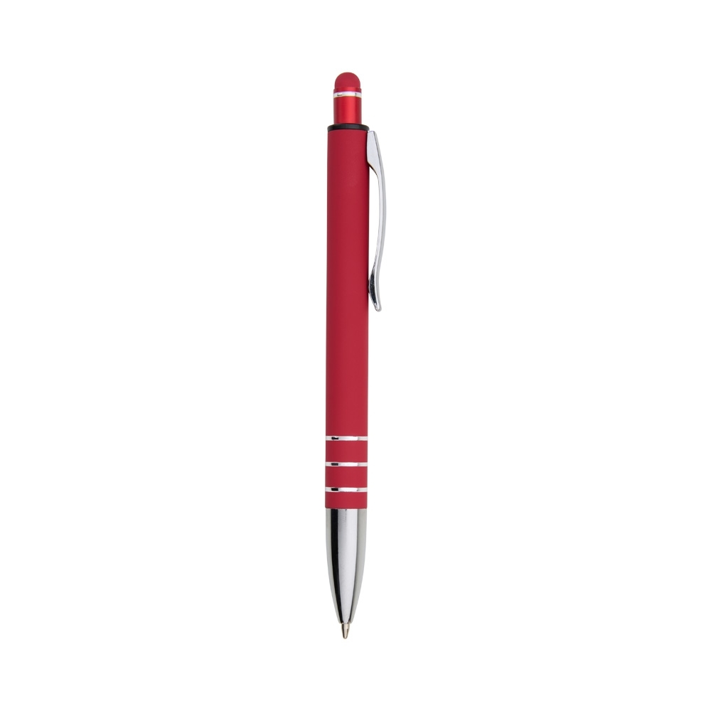 CANETA METAL C/ TOUCH SPX-06087T-VM/PRA NA COR VERMELHO