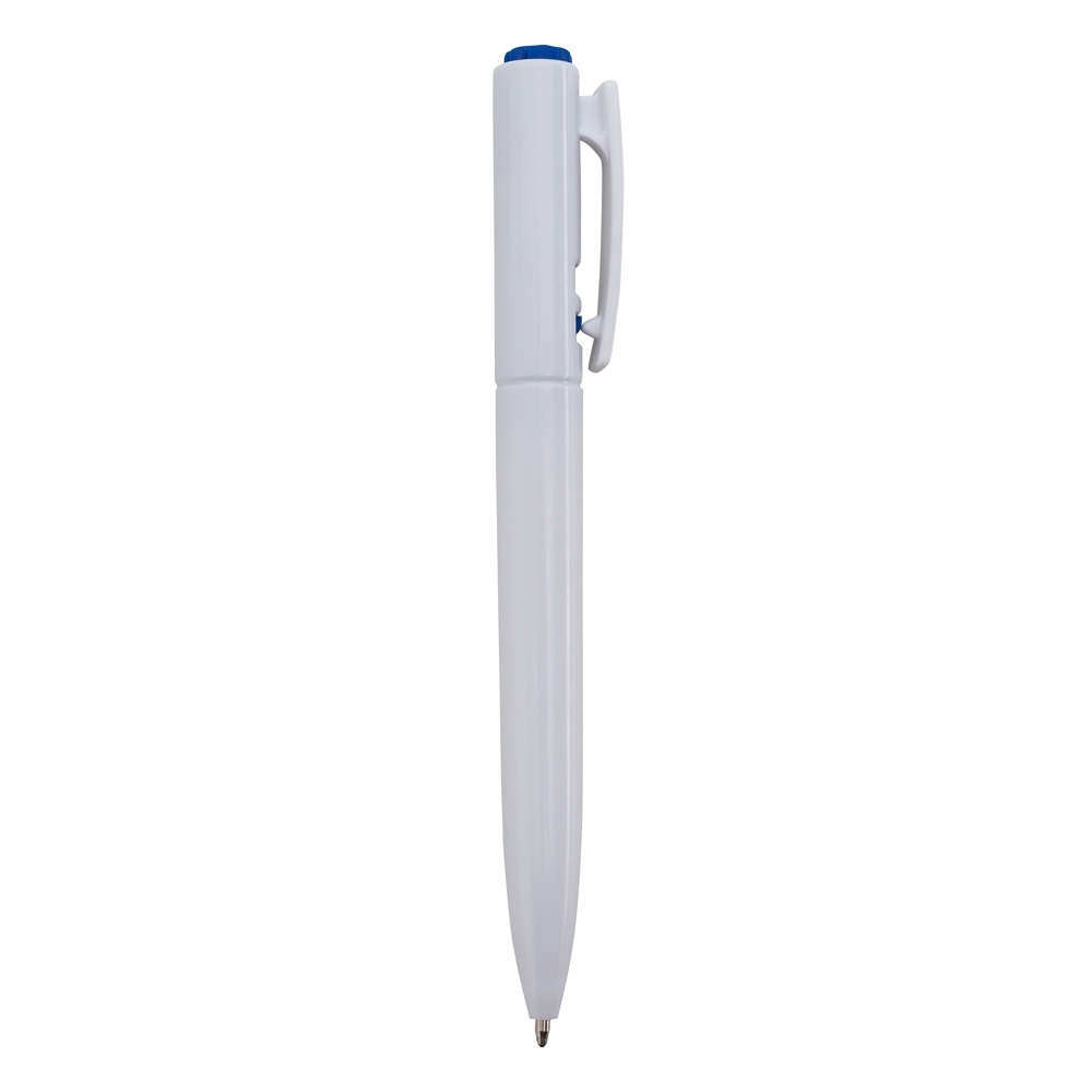 CANETA PLÁSTICA SPX-01091C-BCO/AZU NA COR BRANCO