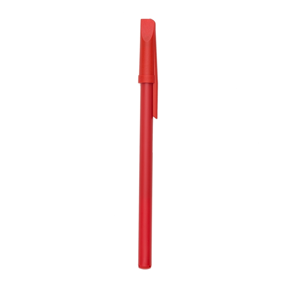 CANETA PLÁSTICA ESFERO C/ TAMPA SPX-P@13629B-VM NA COR VERMELHO