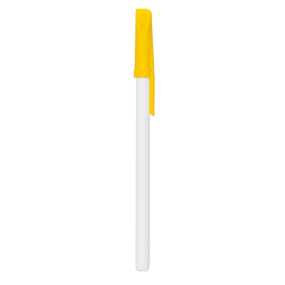 CANETA PLÁSTICA SPX-P@13629C-BCO/AMA NA COR AMARELO