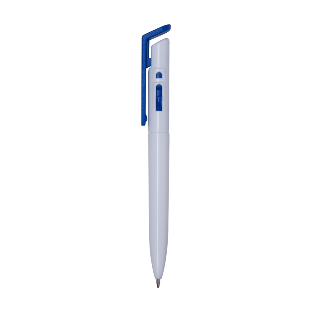 CANETA PLÁSTICA SPX-01098L-BCO/AZU NA COR AZUL