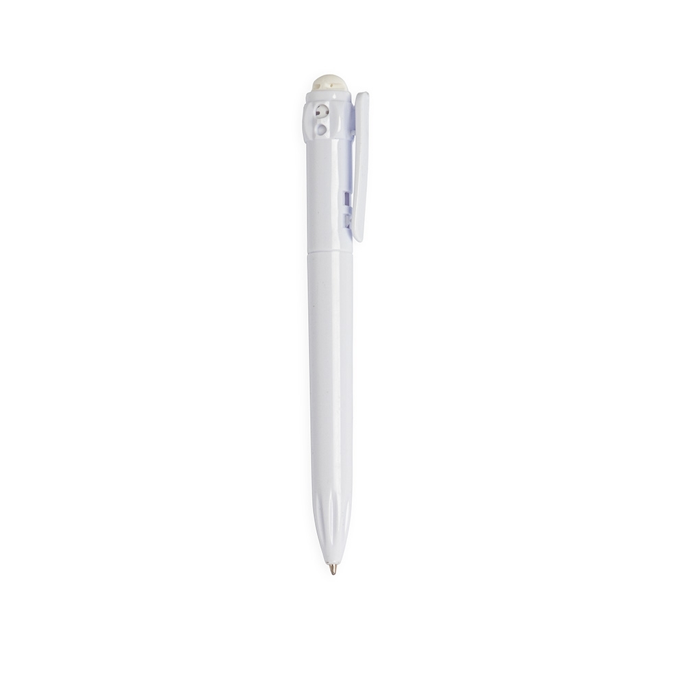 CANETA PLÁSTICA SPX-15196C-BCO/BCO NA COR BRANCO