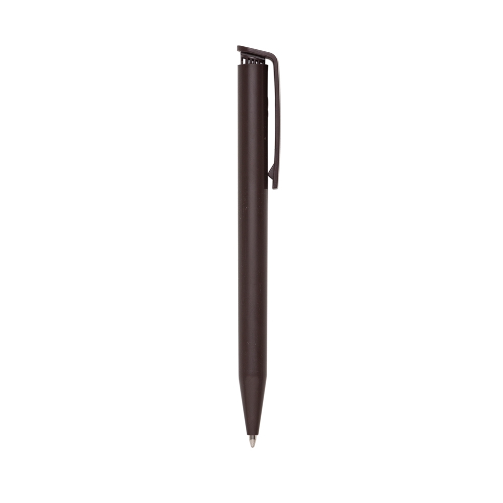 CANETA PLÁSTICA LEITOSA  SPX-P@13630-CAF NA COR MARROM