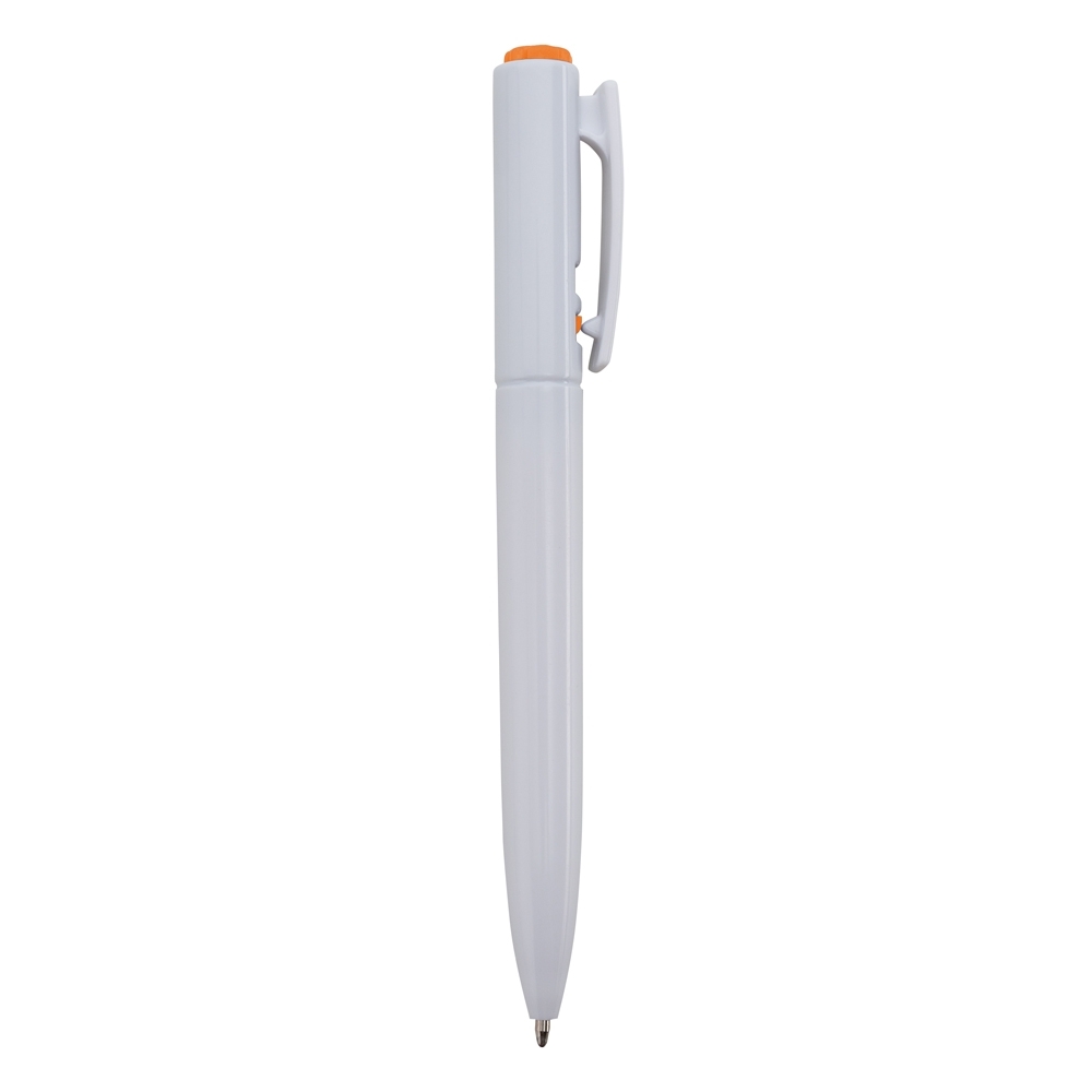 CANETA PLÁSTICA SPX-01091C-BCO/LAR NA COR BRANCO