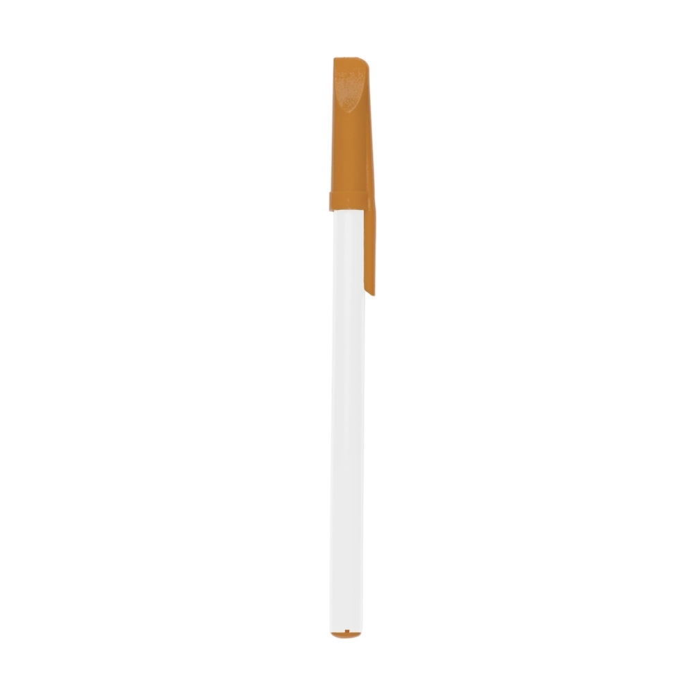CANETA PLÁSTICA SPX-P@13629C-BCO/LAR NA COR LARANJA