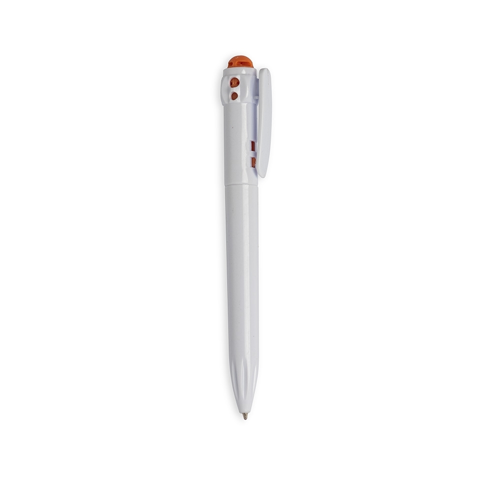 CANETA PLÁSTICA SPX-15196C-BCO/LAR NA COR BRANCO
