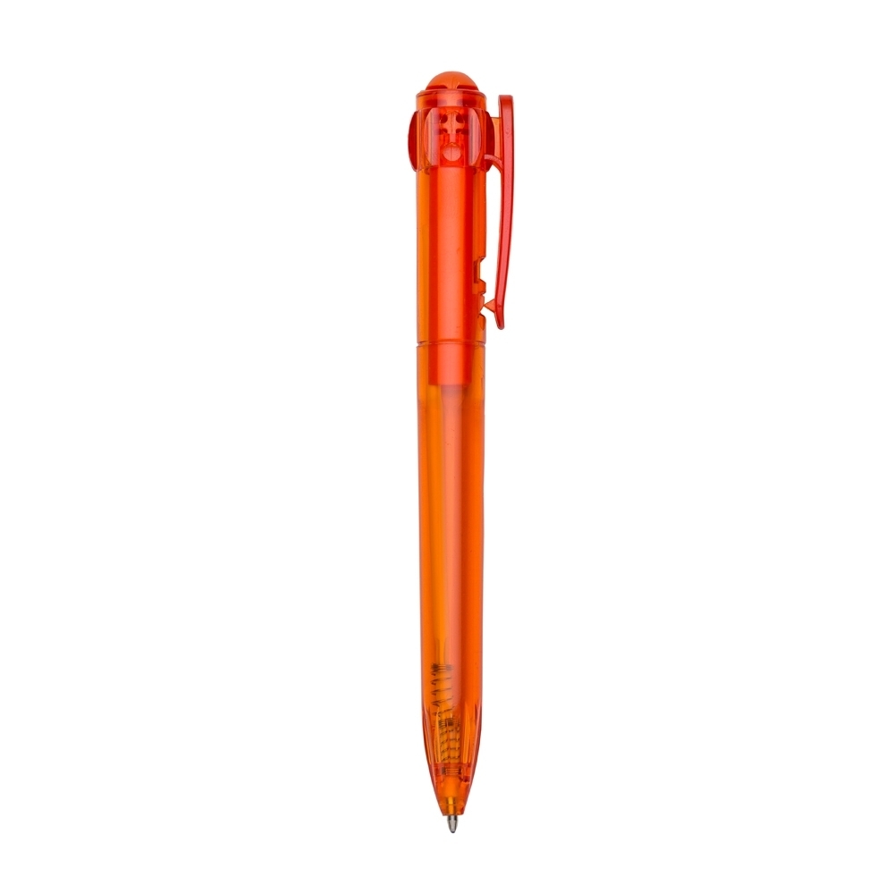 CANETA PLÁSTICA SPX-15196T-LAR NA COR LARANJA