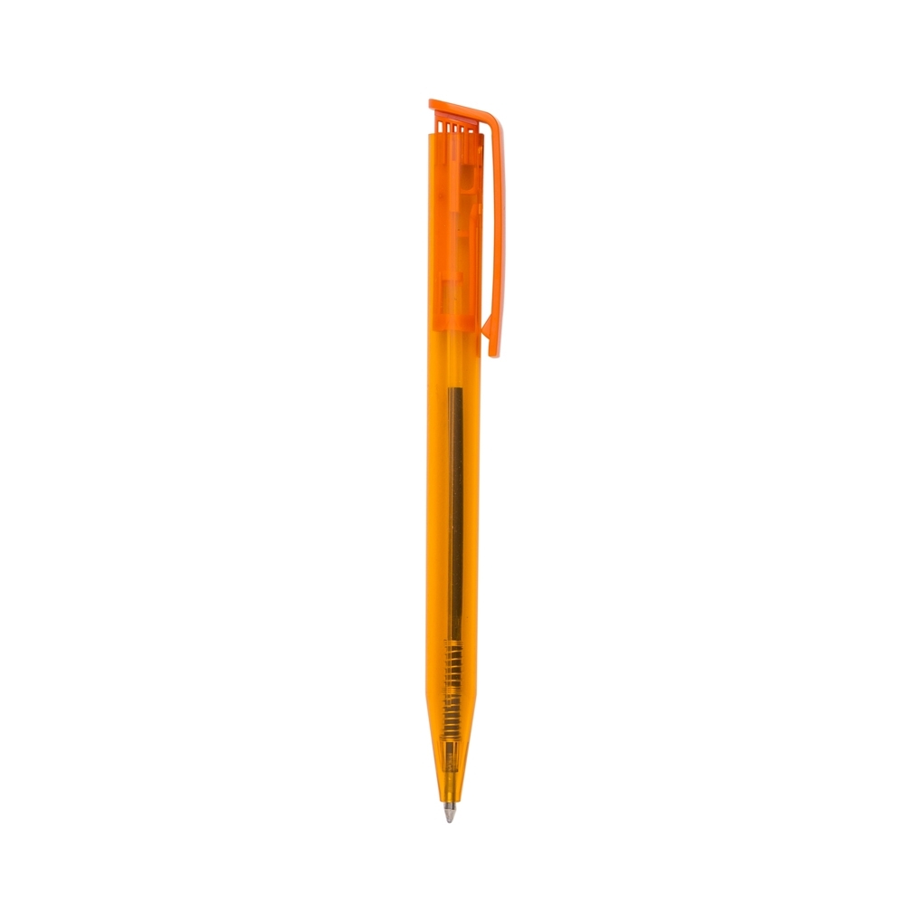 CANETA PLÁSTICA SPX-P@13631-LAR NA COR LARANJA