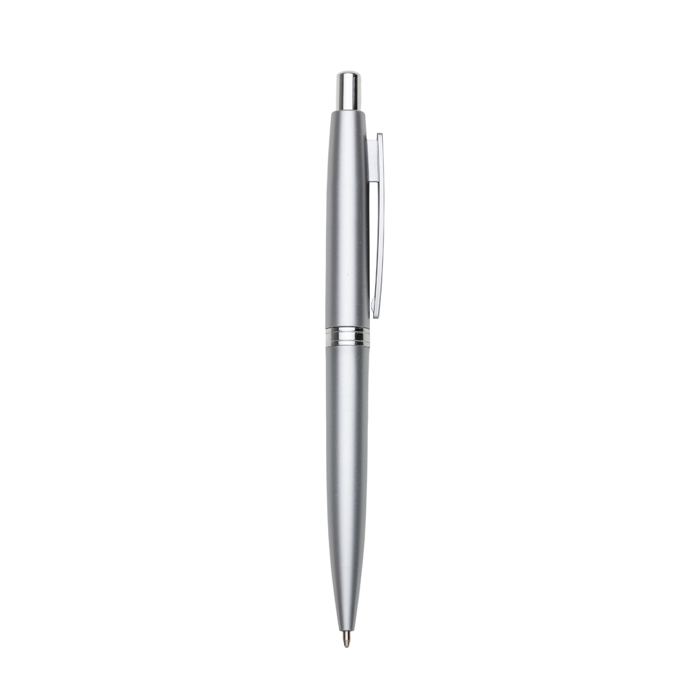 CANETA PLÁSTICA  SPX-13360-PRA/PRA NA COR PRATA