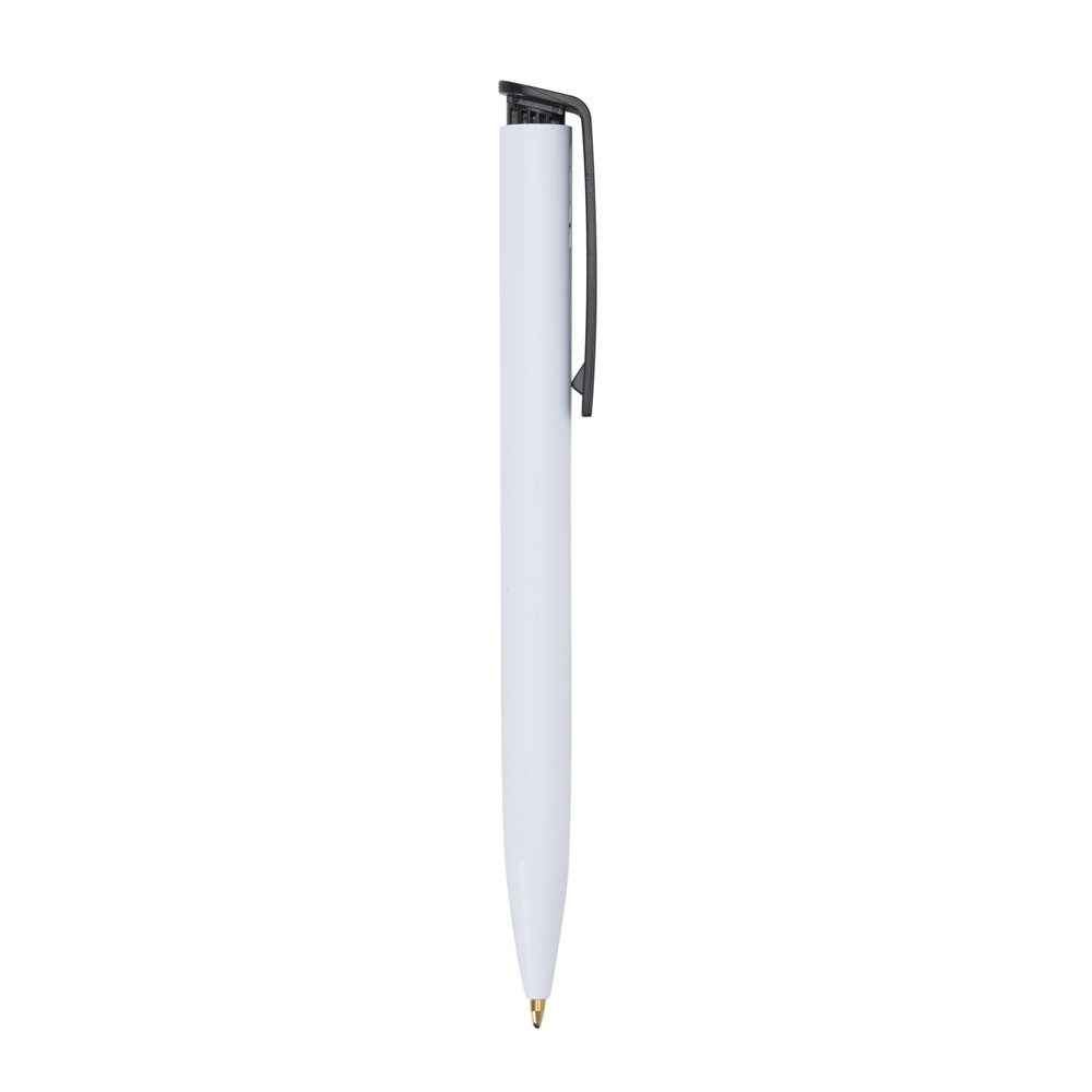CANETA PLÁSTICA SPX-P@13630C-BCO/PRE NA COR BRANCO