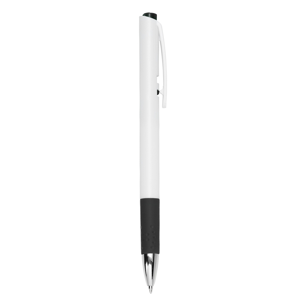 CANETA PLÁSTICA SPX-18526-BCO/PRE NA COR BRANCO
