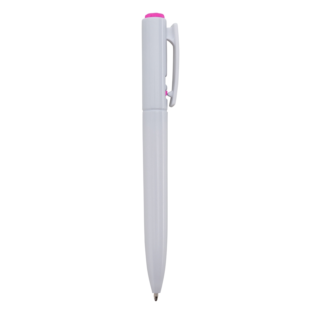 CANETA PLÁSTICA SPX-01091C-BCO/ROS NA COR BRANCO