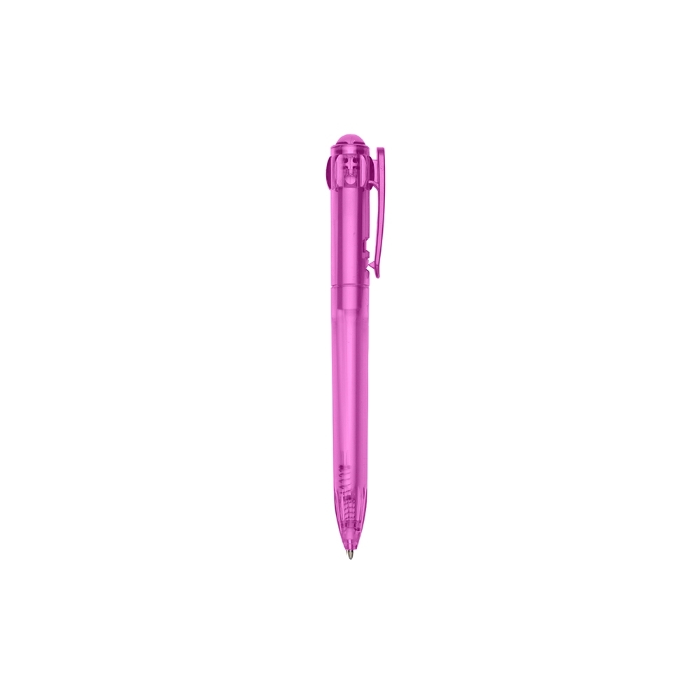 CANETA PLÁSTICA SPX-15196T-ROS NA COR ROSA