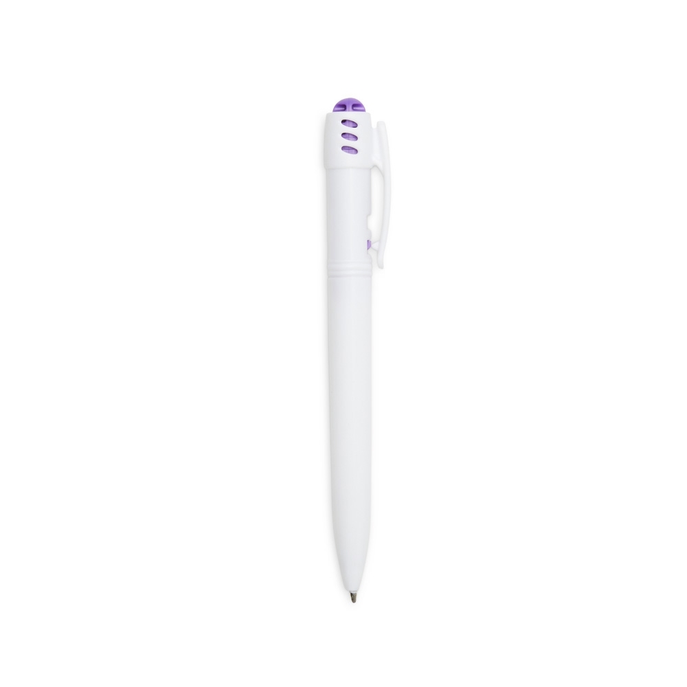 CANETA PLASTICA SPX-1089C-BCO/ROX NA COR BRANCO