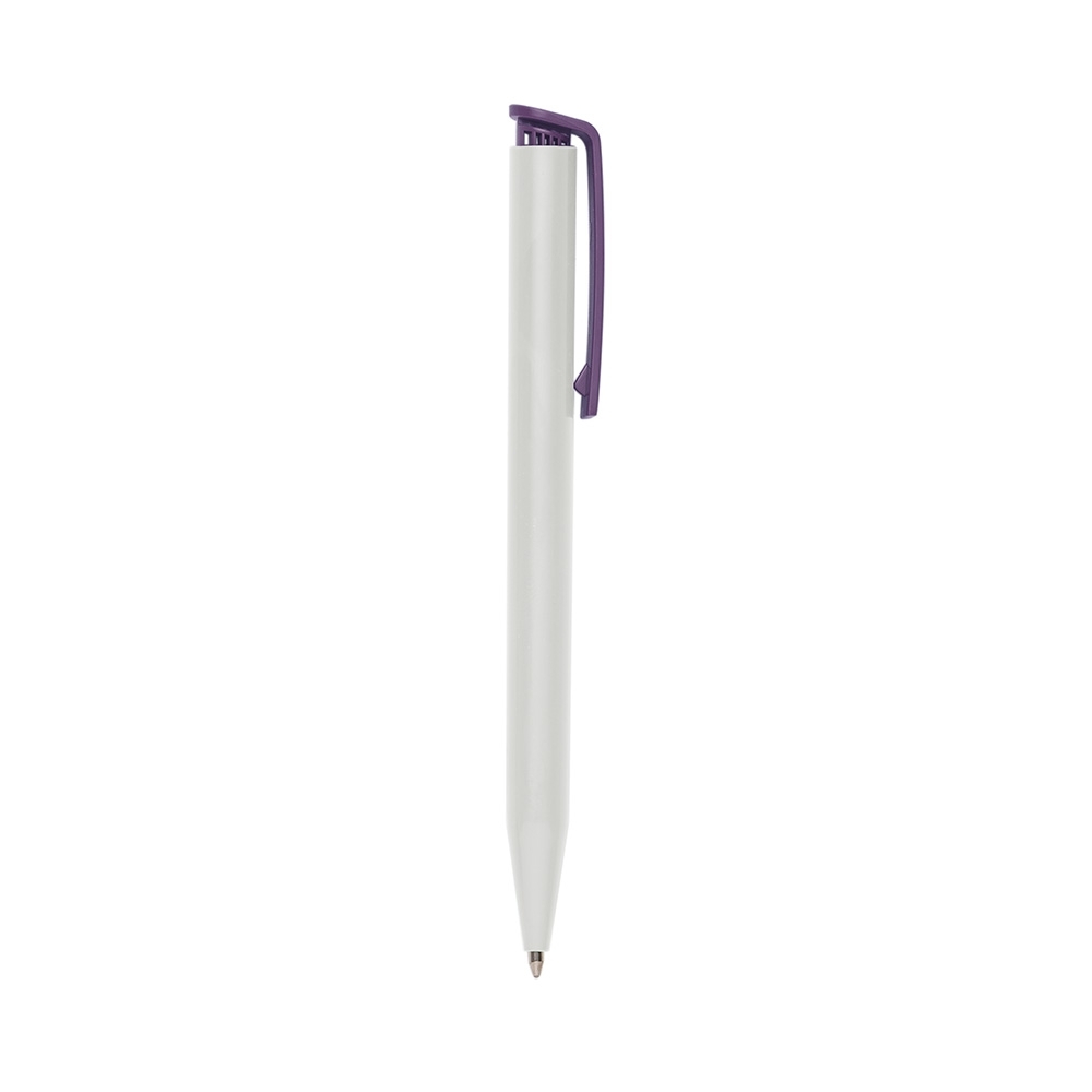 CANETA PLÁSTICA SPX-13630C-BCO/ROX NA COR BRANCO