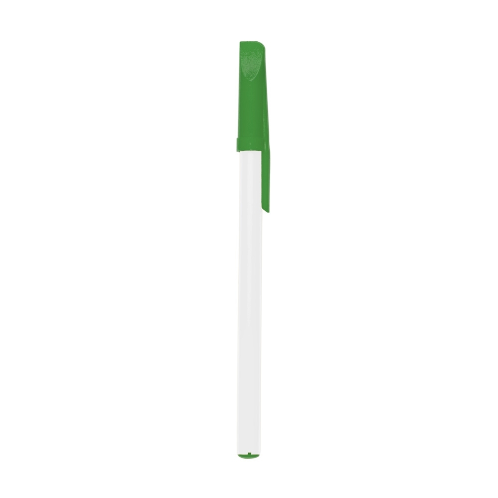 CANETA PLÁSTICA SPX-P@13629C-BCO/VD NA COR VERDE