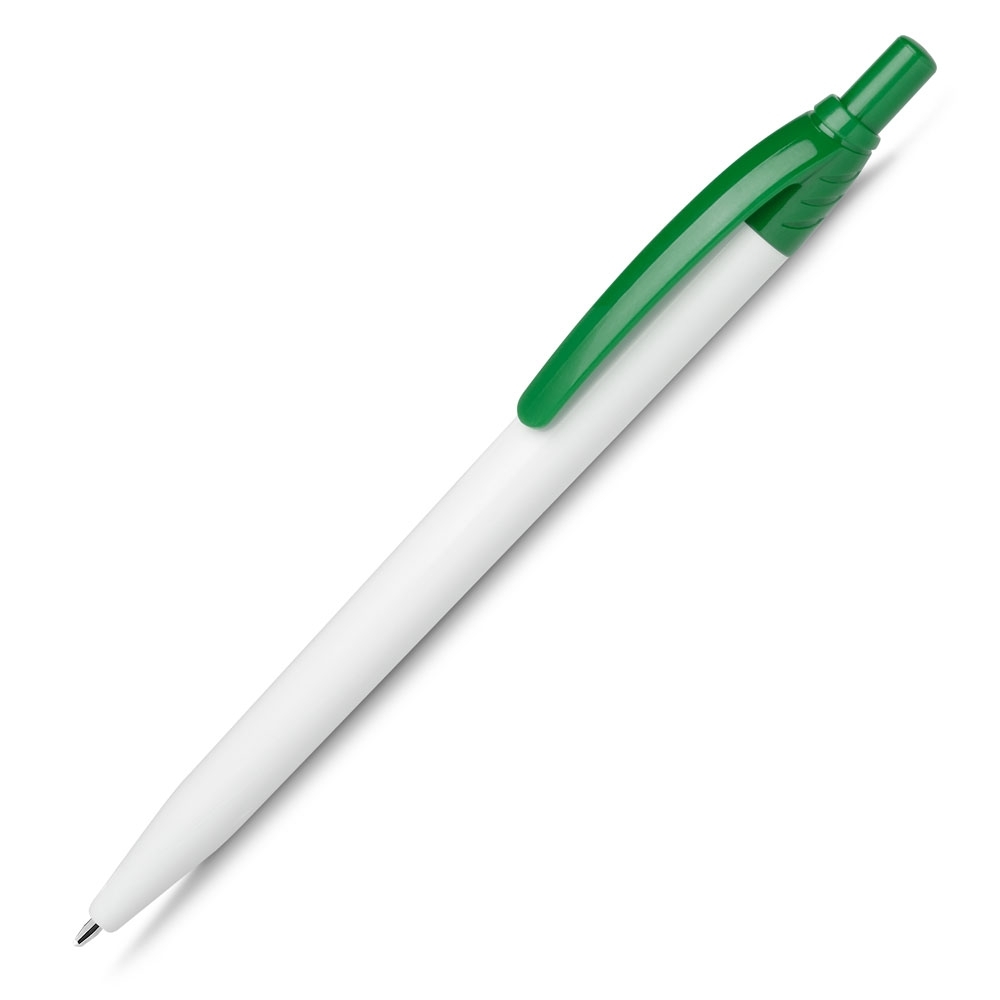 CANETA PLÁSTICA SPX-14955-BCO/VD NA COR BRANCO