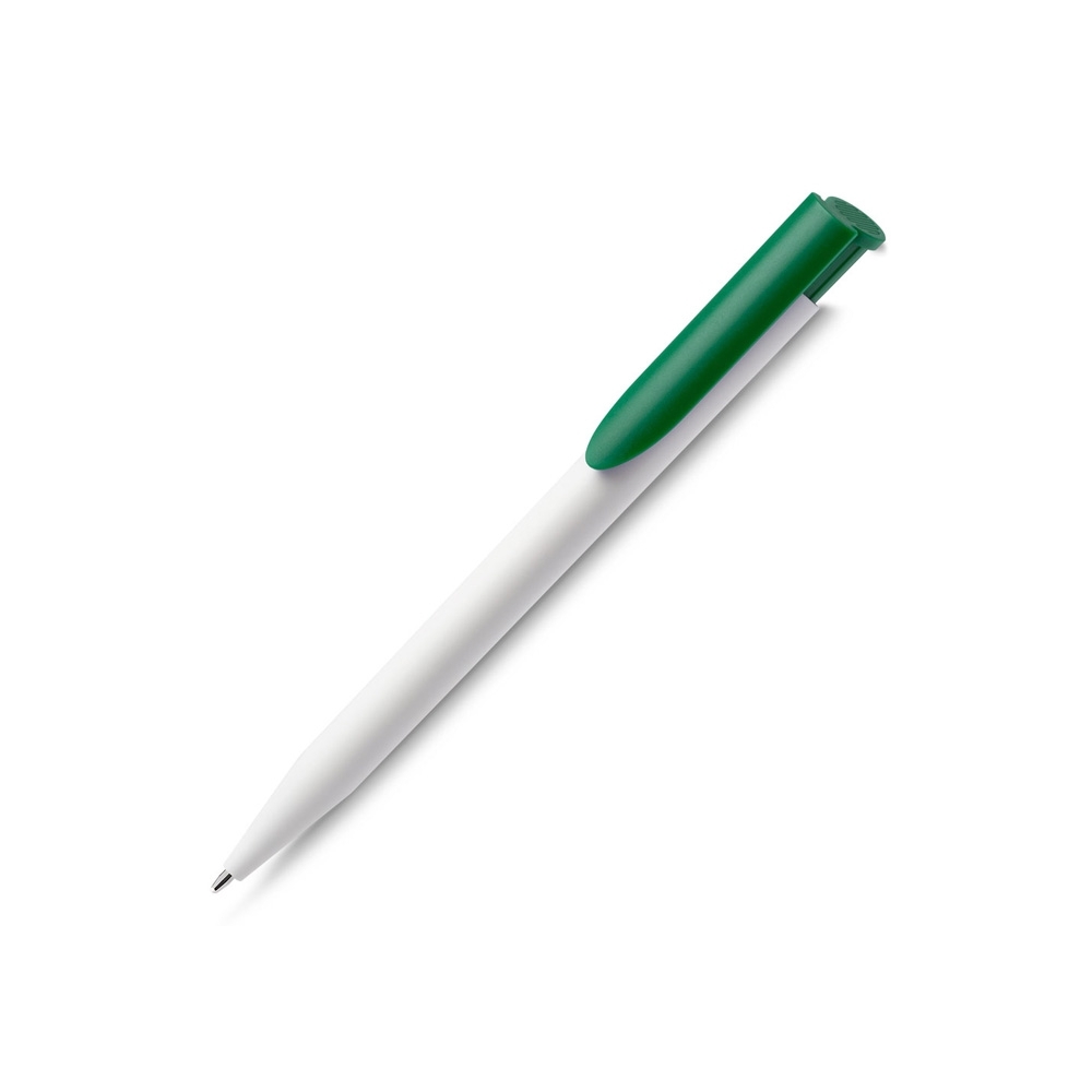 CANETA PLÁSTICA SPX-15018B-BCO/VD NA COR BRANCO
